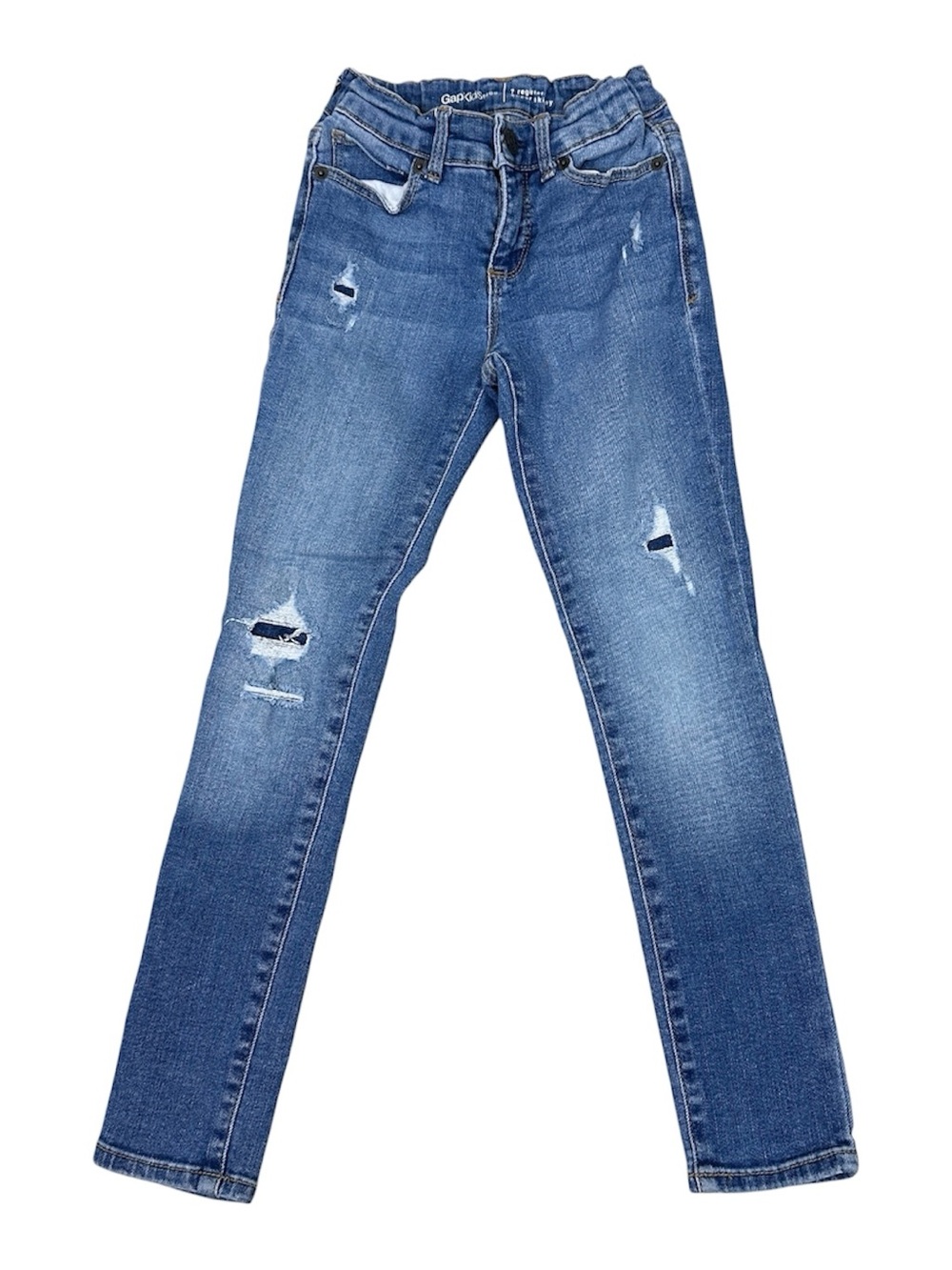 GAP Girls Medium Blue Distressed Super Skinny Jeans
